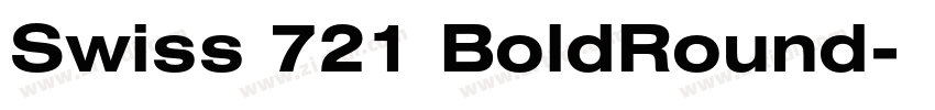 Swiss 721 BoldRound字体转换